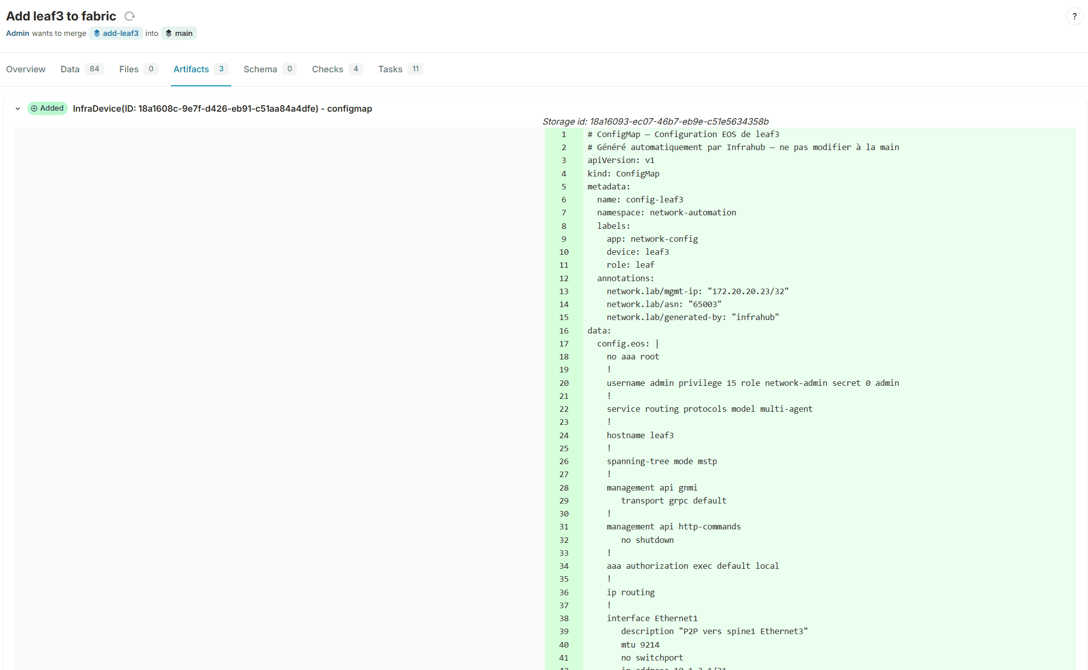 Artifact diff - config-leaf3.yaml